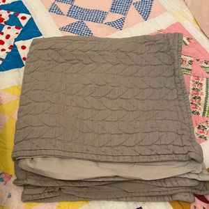 West Elm Euro shams, Gray, or grey, clean, super cute! Hardly used! Pillow cases